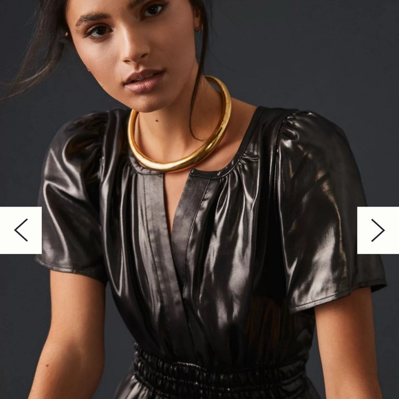 Anthropologie The Somerset Maxi Dress: Shine Edition NWT XS - Picture 3 of 4